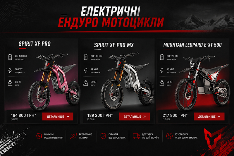 Електричні ендуро мотоцикли