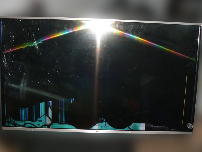 Разного рода дефекты на матрице телевизора LG 43LF631V, нужна ...